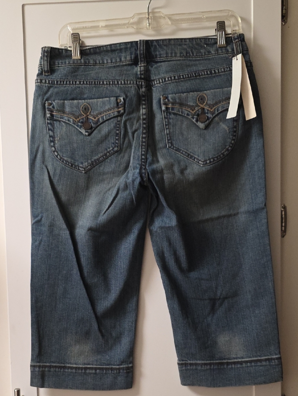 Hillard & Hanson Women's Cropped Denim Jeans Size 6